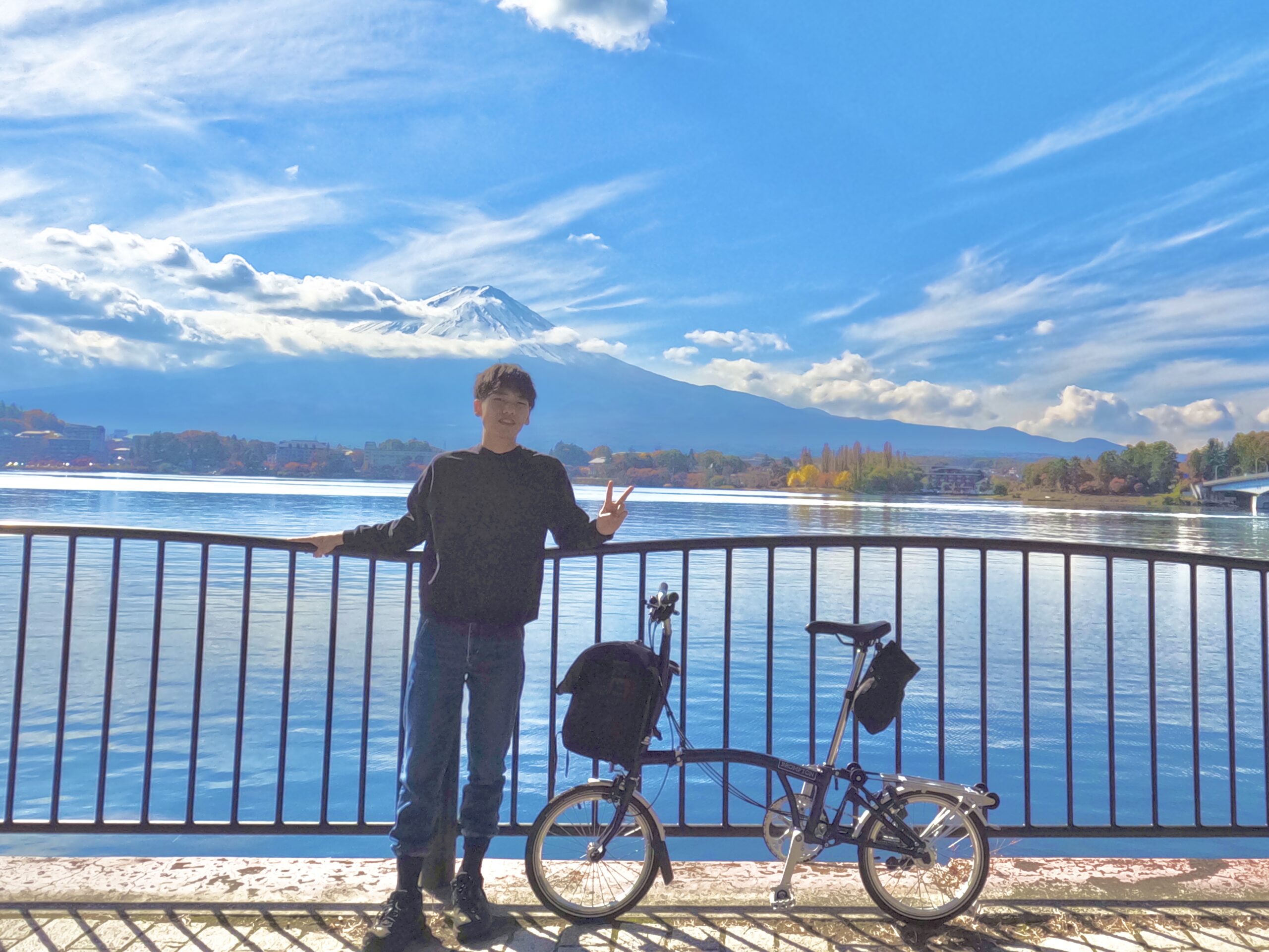 自転車で富士山の麓まで行った時の写真